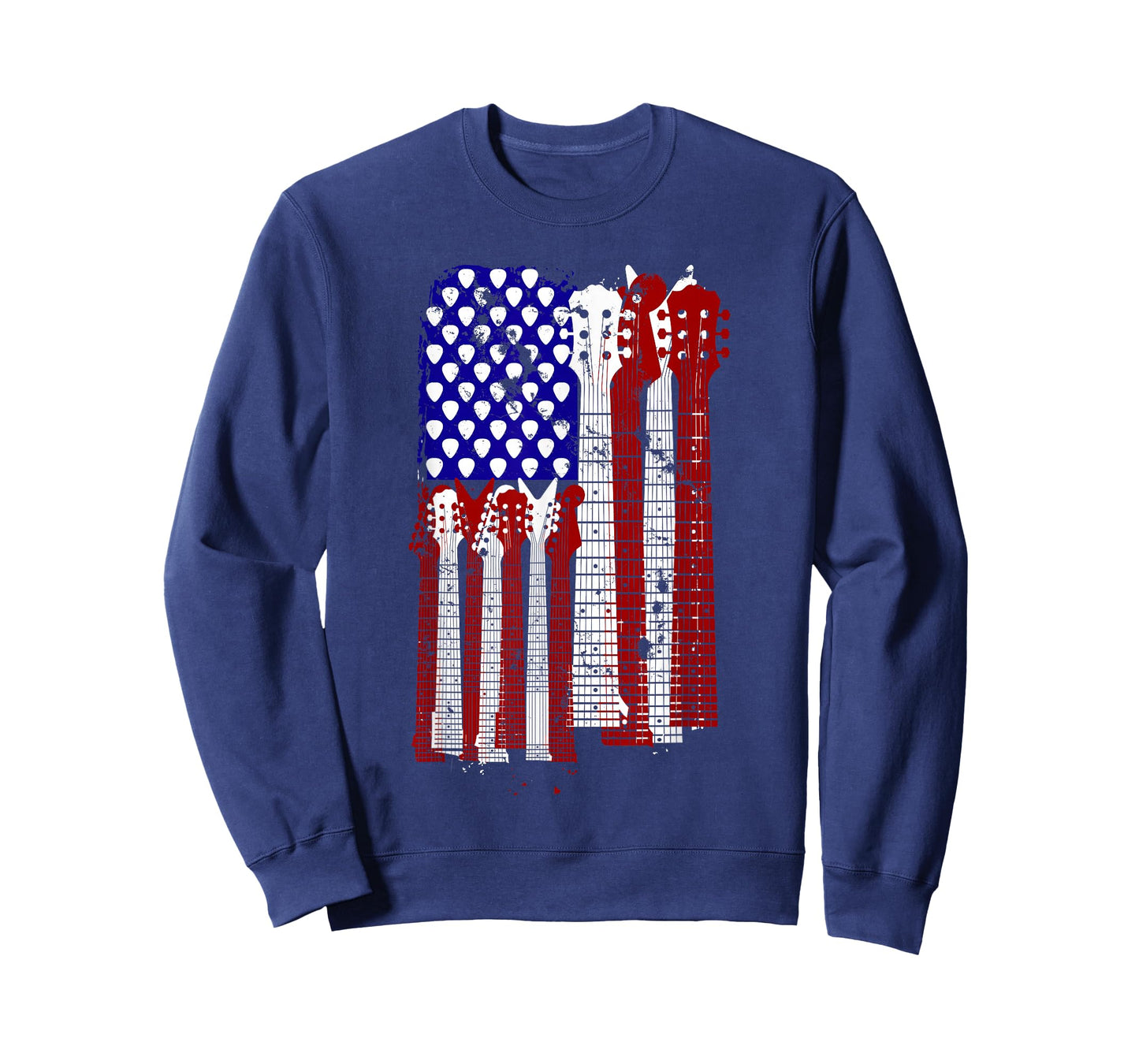 Guitar Plectrum | American Flag Band Gift T-Shirt