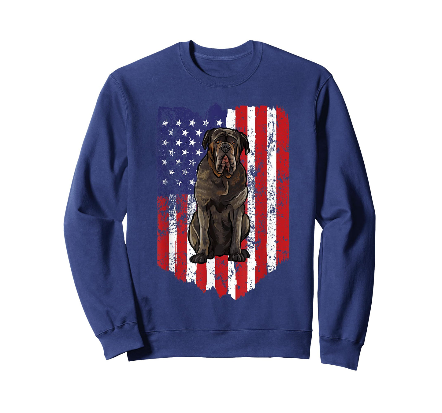 American Flag Neapolitan Mastiff 4th Of July USA T-Shirt