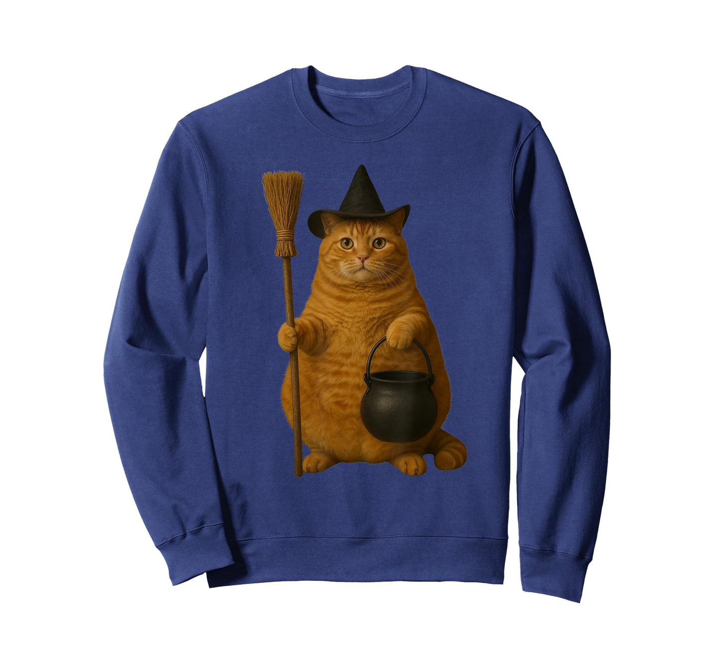 Orange Tabby Cat, Chunky Fat Halloween Kitty Cat T-Shirt