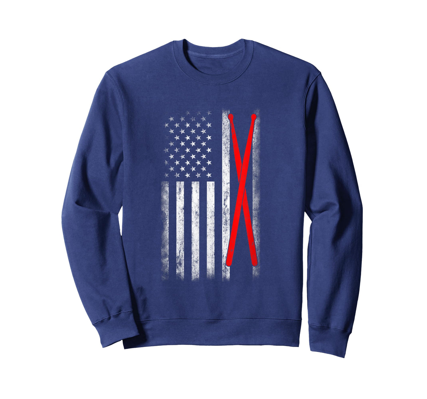 USA Flag 4th Of July Drum Sticks T-Shirt for Women Kids Men