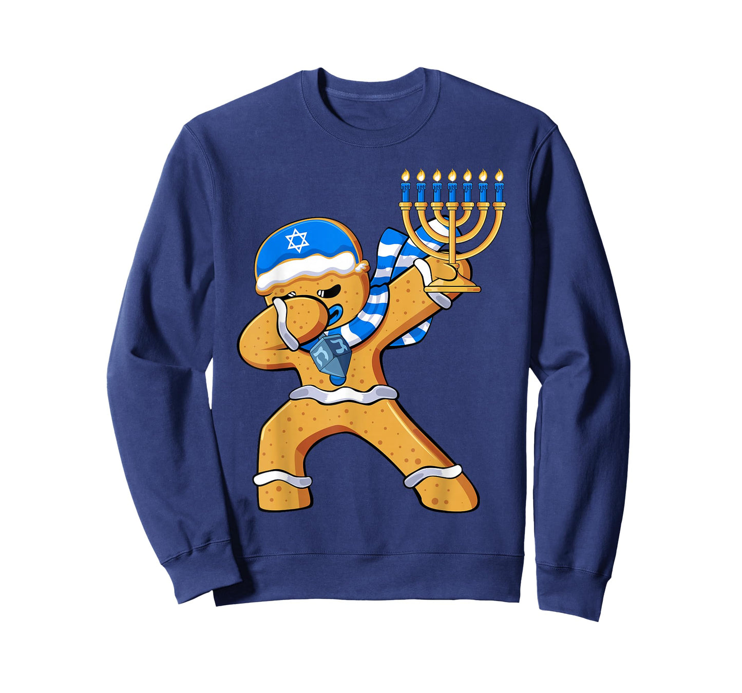 Hanukkah Dabbing Jewish Gingerbread Man T-Shirt