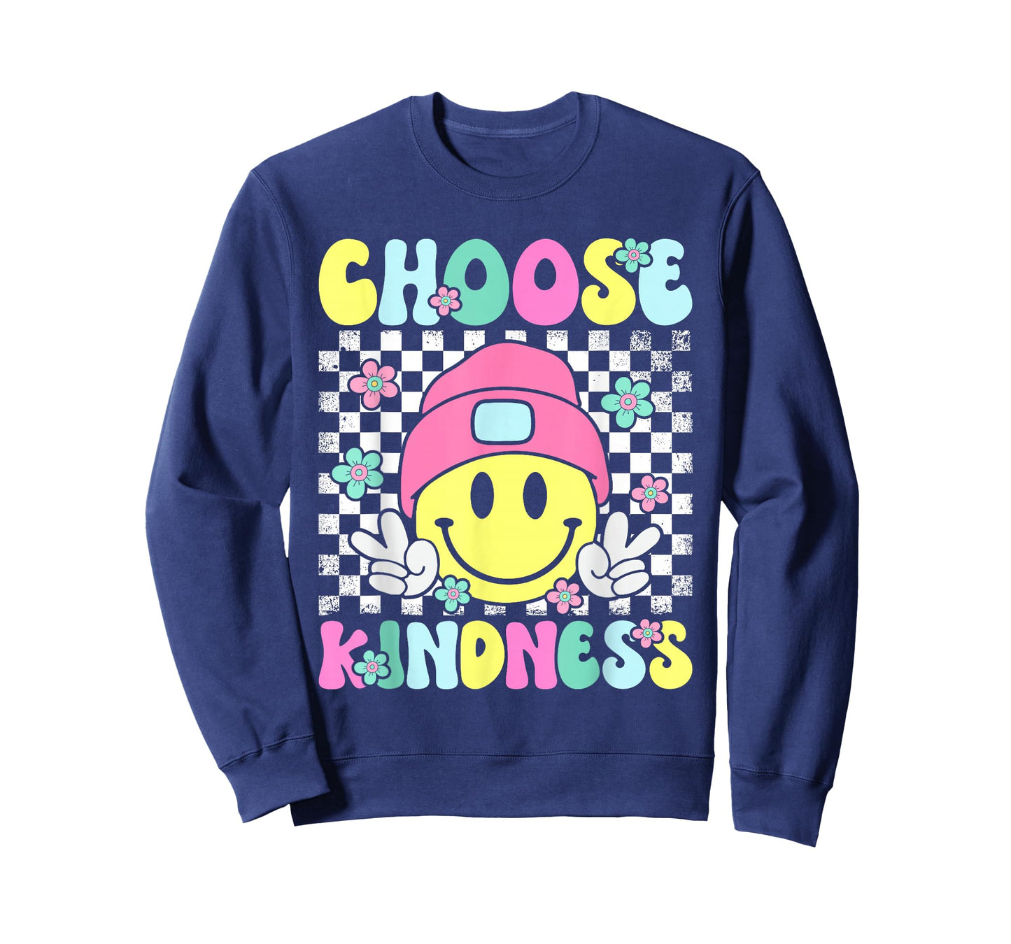 Choose Kindness Groovy Be Kind Inspirational Women Kids T-Shirt