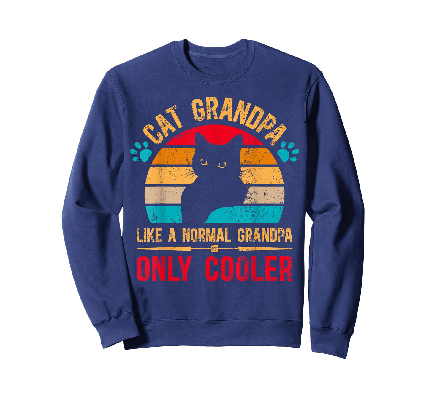 Cat Grandpa Cooler Cat Lover Grandpa Cat Grandfather T-Shirt for Men