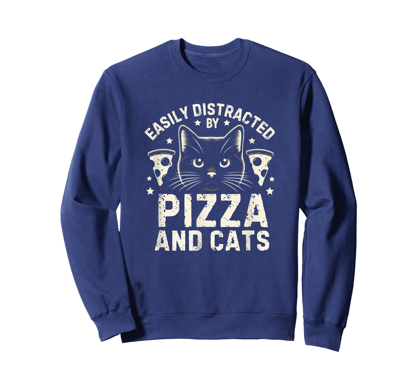 Funny Pizza Lover Foodie Pizza Pun Pizza and Cats T-Shirt