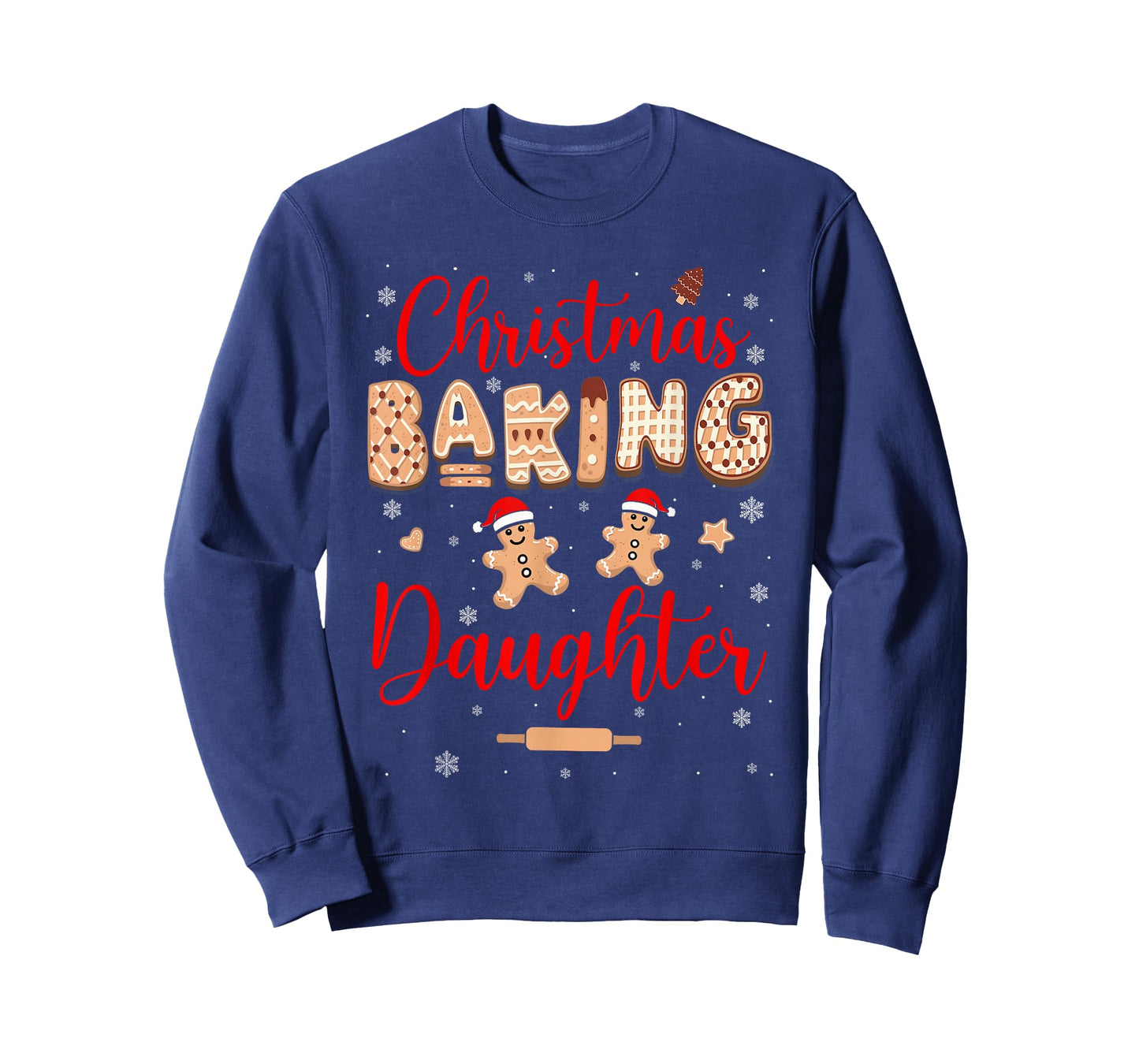 Christmas Baking Daughter Funny Family Baker Baking Cookie T-Shirt
