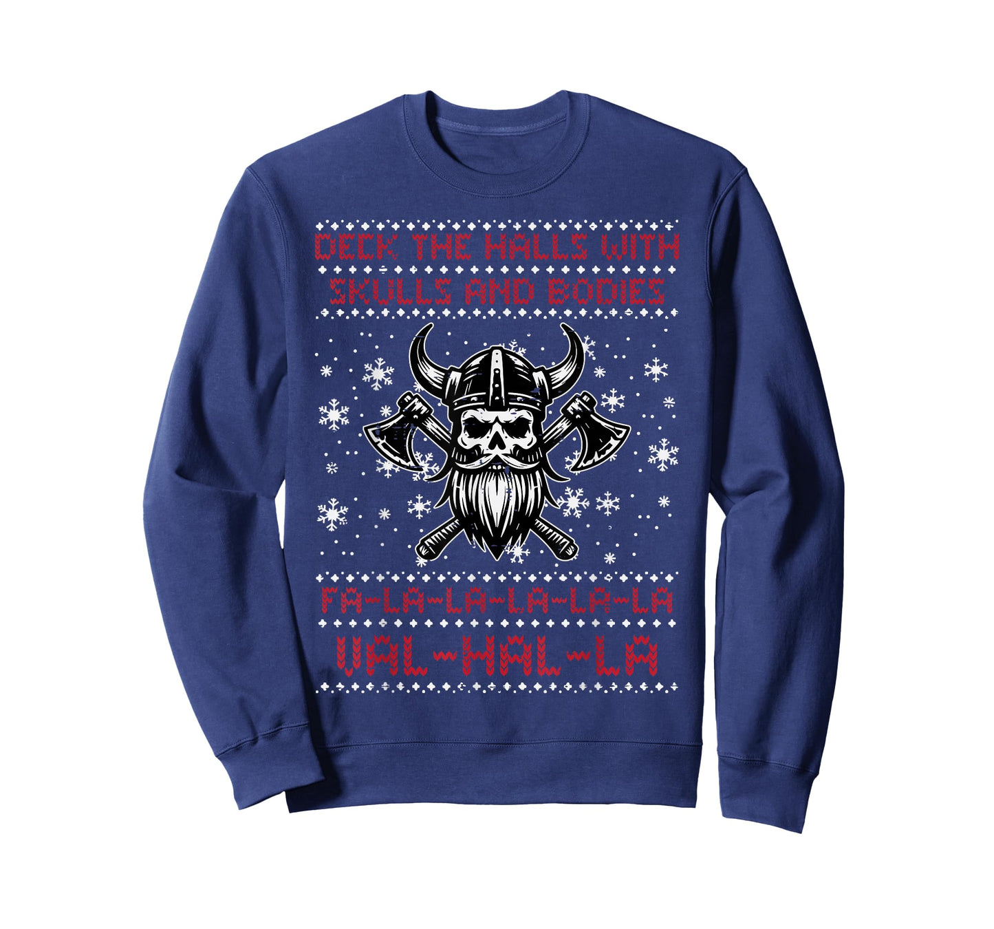 Christmas Viking Valhalla Ugly Xmas Men Women Boys Kids T-Shirt