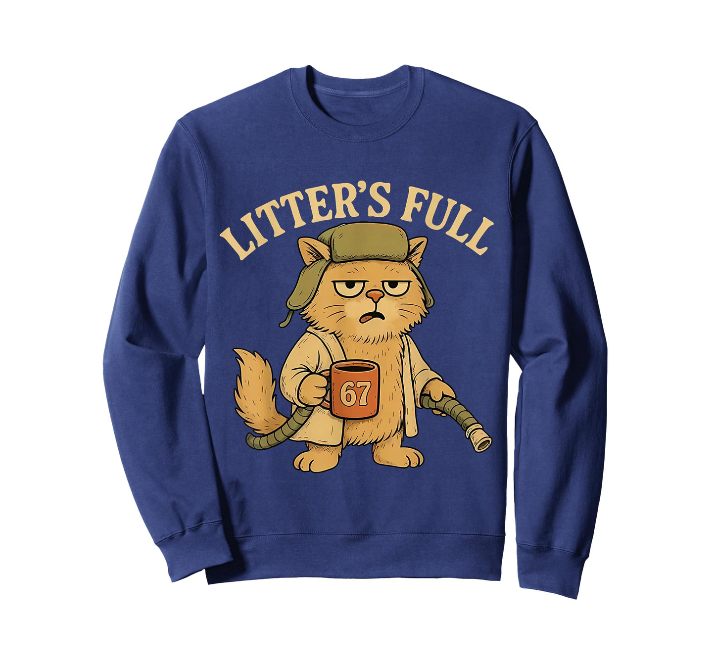 Vintage Litter’s Full Cat Parody Tees Six Seven 67 Meme T-Shirt
