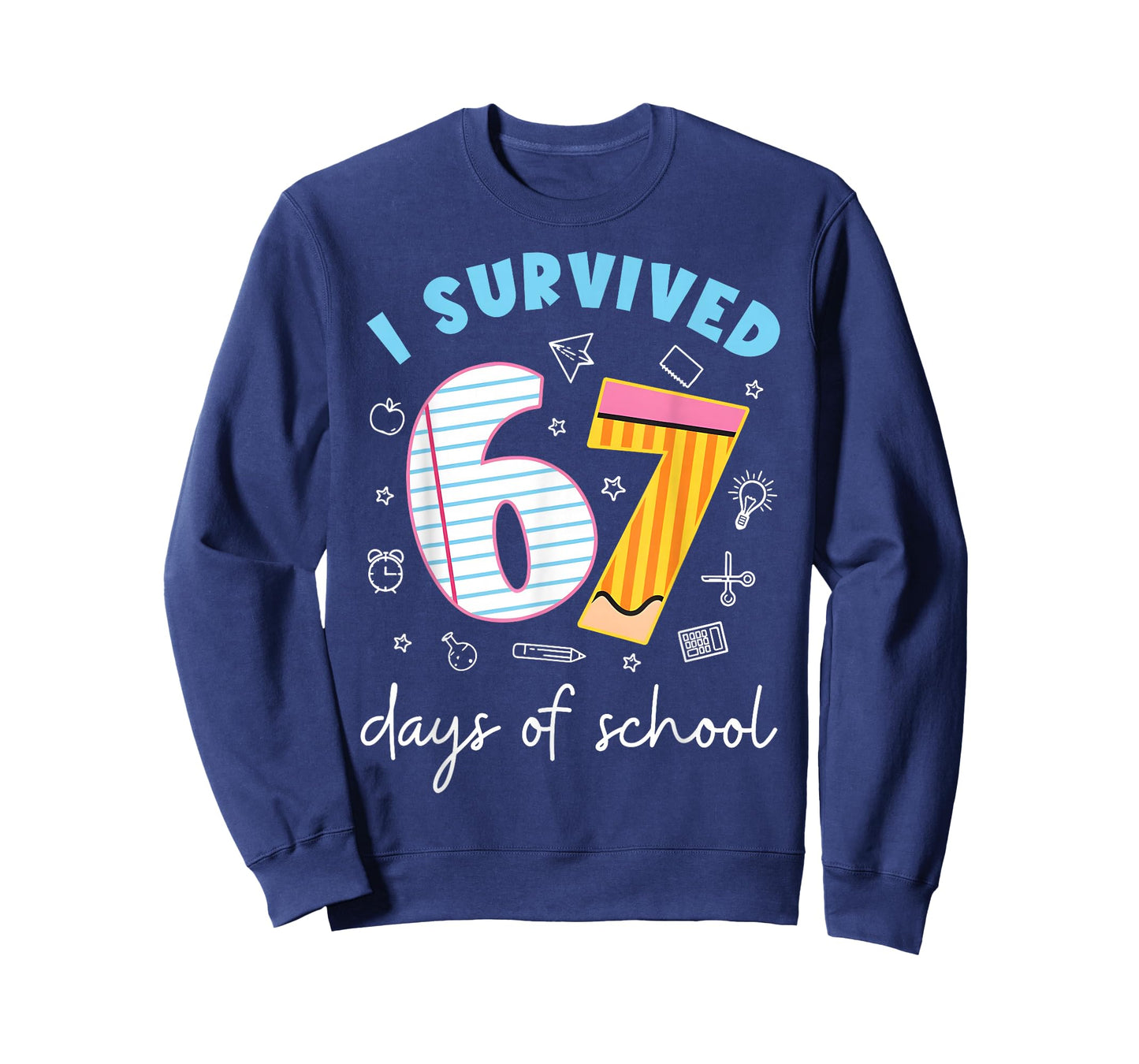 I Survived 67 Days of School Funny Meme Teacher Student T-Shirt