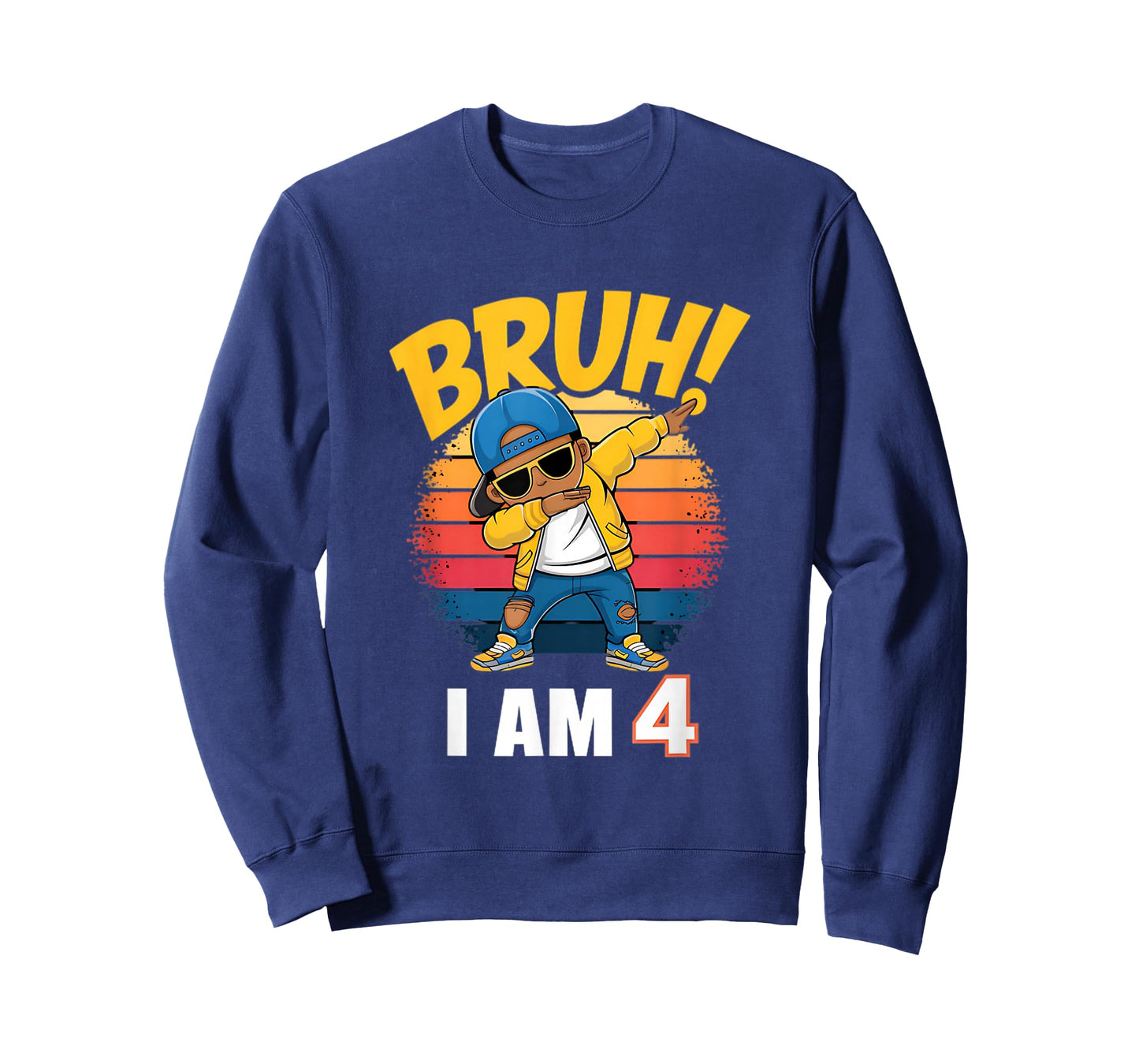 Bruh I Am 4 Dabbing 4th Birthday T-Shirt