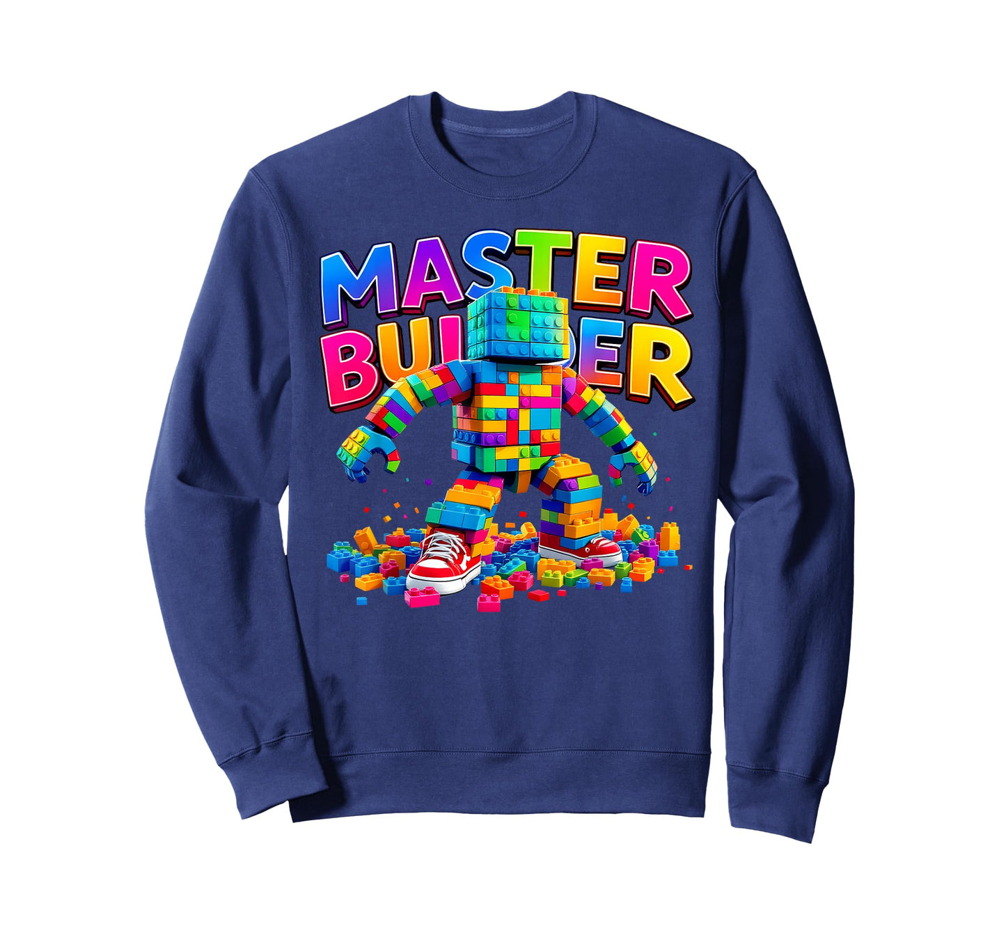 Master Builder Colourful Bricks Blocks Funny Kids Boys Girls T-Shirt