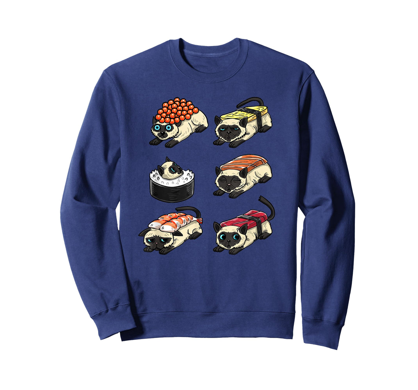 Sushi Siamese Japanese Funny Siamese Feline Cat Lover Gift T-Shirt