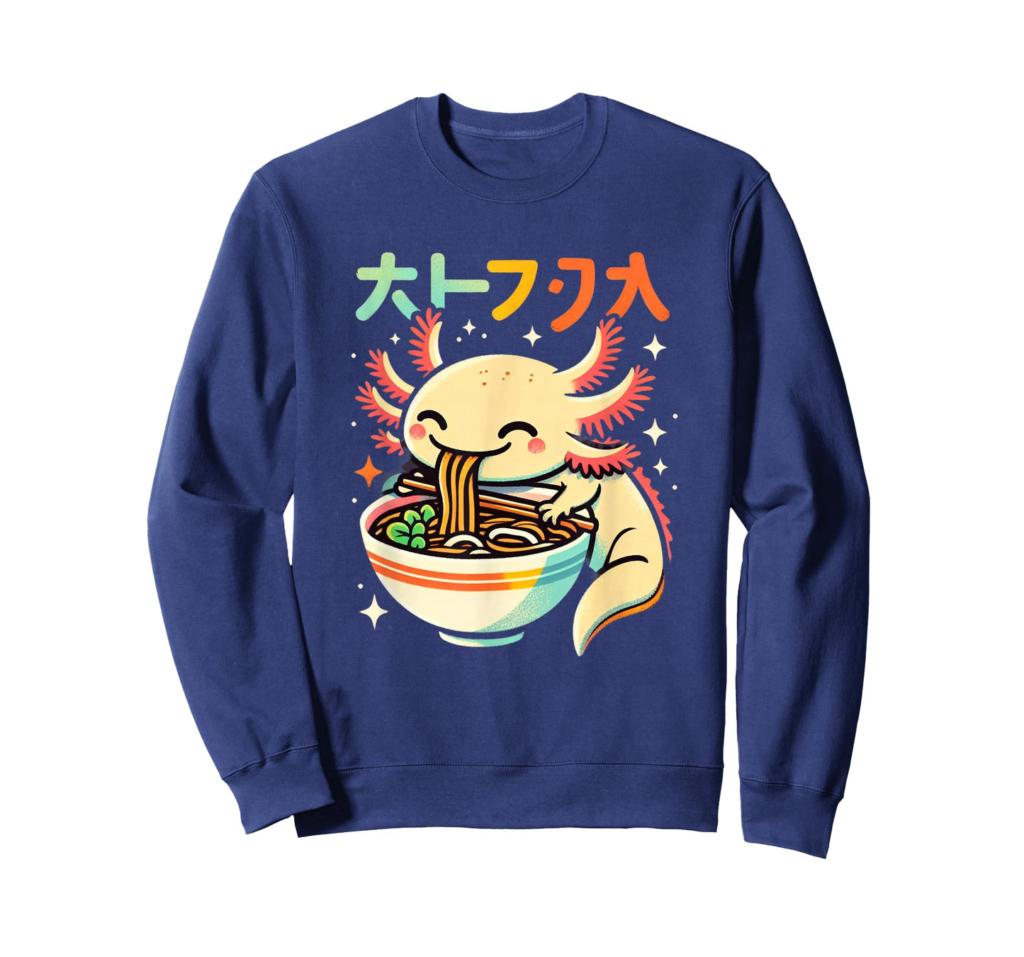 Axolotl Ramen Kawaii Neko Japanese Noodles Aesthetic T-Shirt