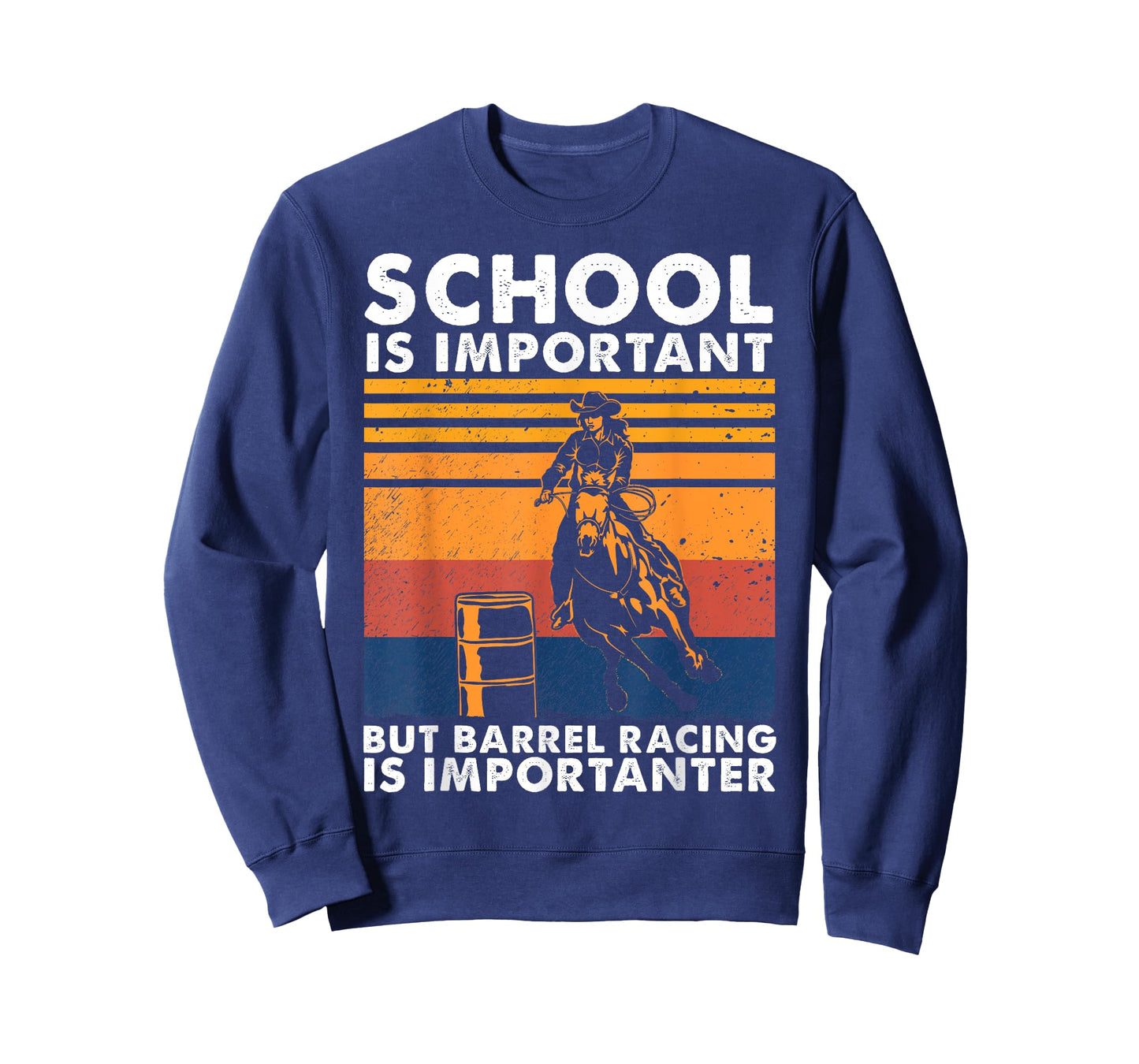 School Is Important But Barrel Racing Is Importanter Funny T-Shirt