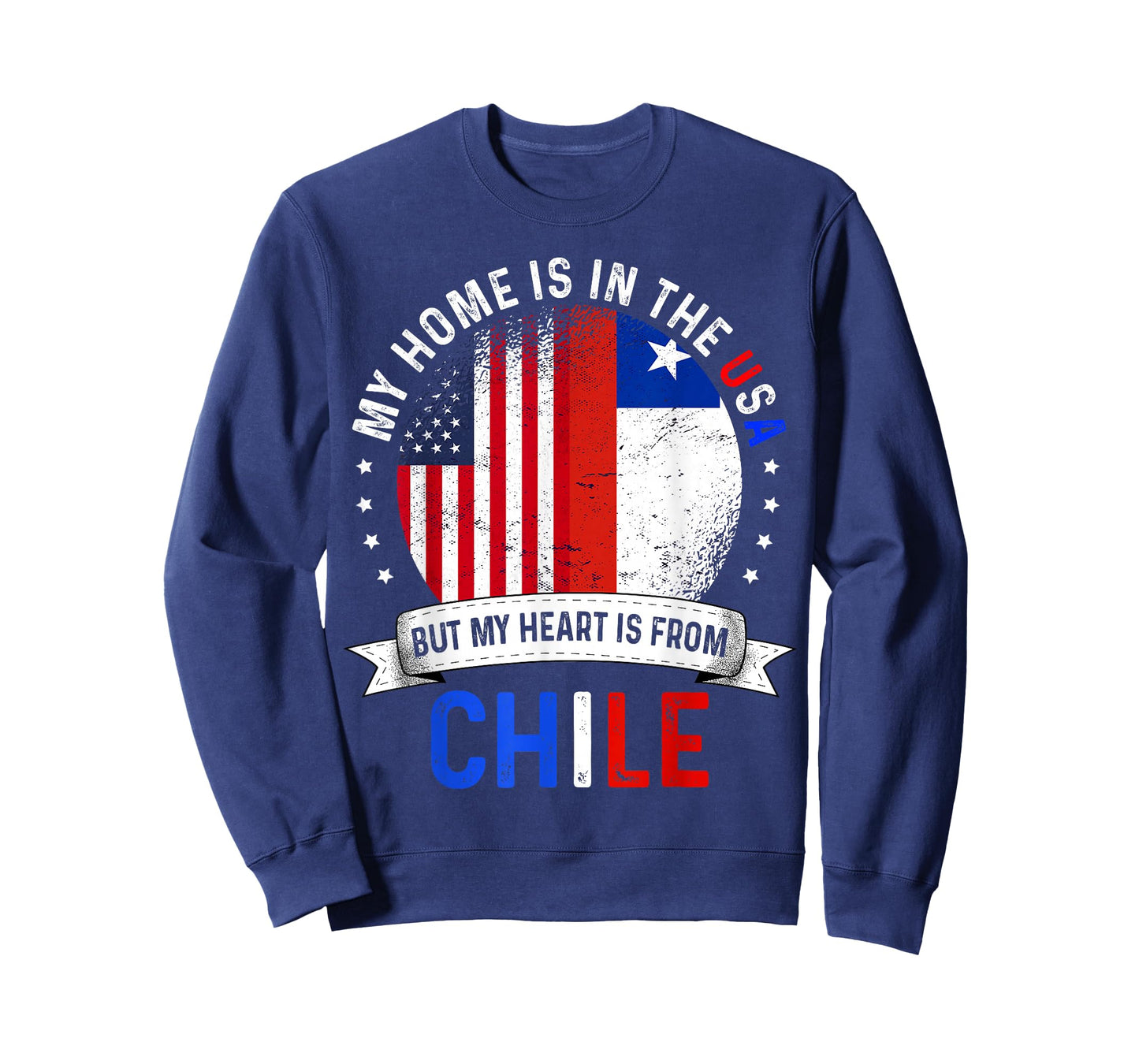 Chilean American Patriot Heart is from Chile Flag T-Shirt