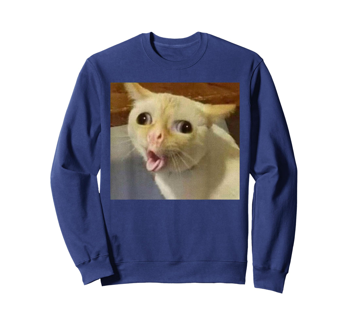 Cat Gagging Meme Funny Kitty Coughing Cat Top Iconic Meme Men Women T-Shirt