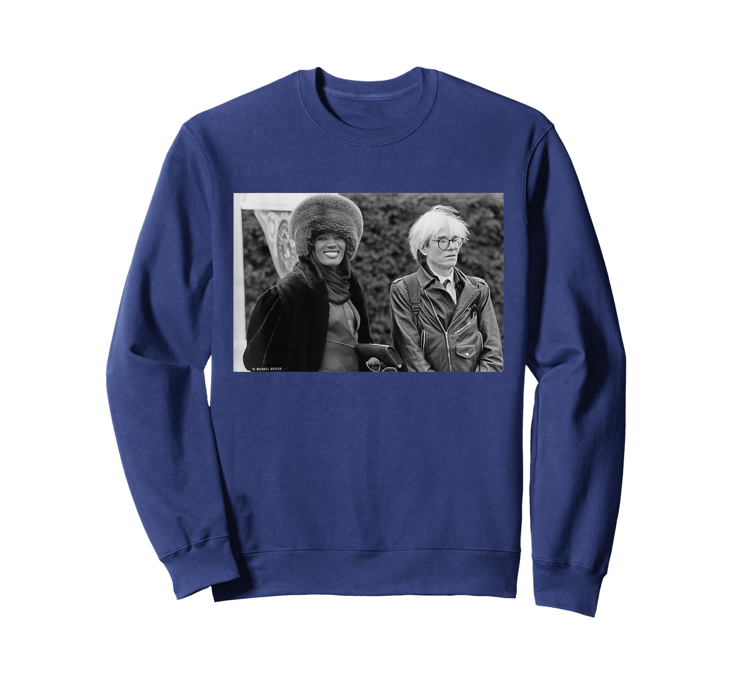 Grace Jones Singer with Artist Andy Warhol by Michael Grecco T-Shirt