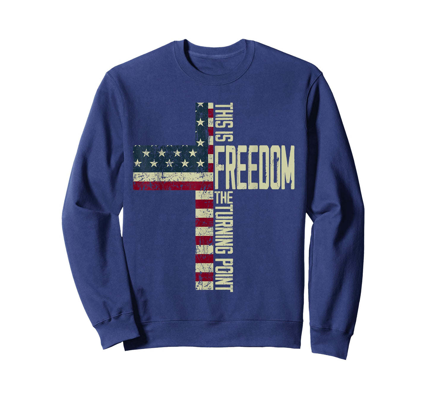 This is The Turning Point Patriotic Christian Faith USA Flag T-Shirt