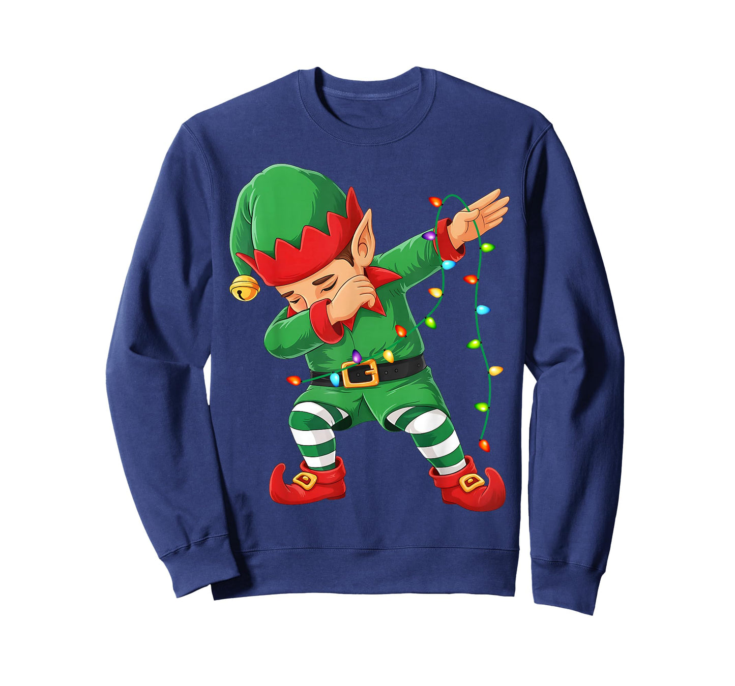 Dabbing Elf Squad Christmas Matching Family Men Boy Kids Elf T-Shirt
