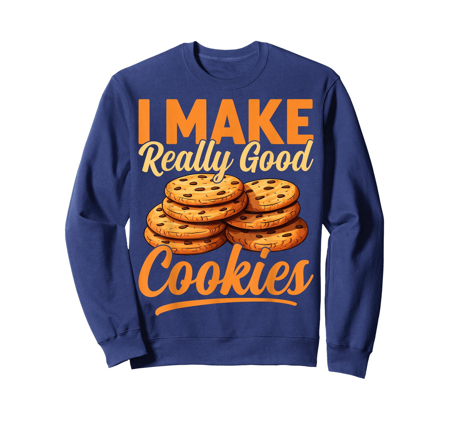 Cookie Maker Gifts Co. Unisex-Adults Humorous Modern Black Cotton T-Shirt, Small, Short Sleeve, I Make Really Good Cookies