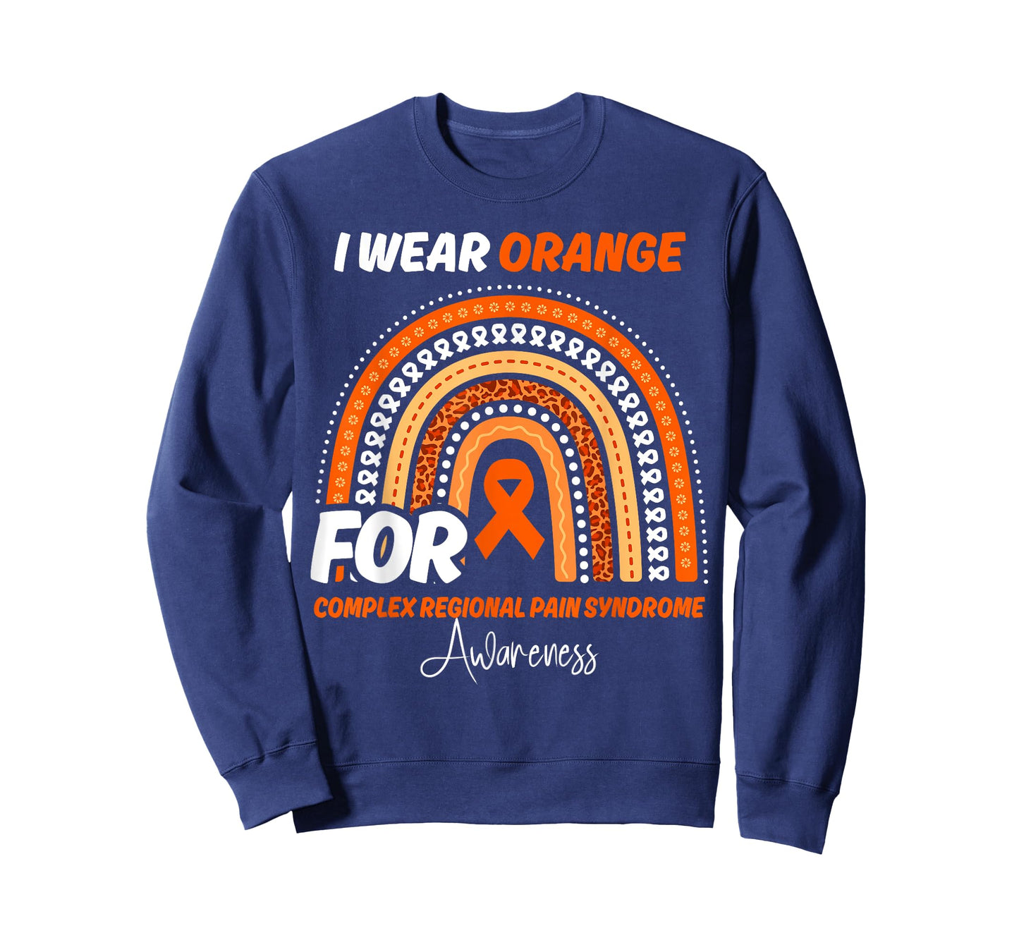 Complex Regional Pain Syndrome Awareness Month Orange Ribbon T-Shirt