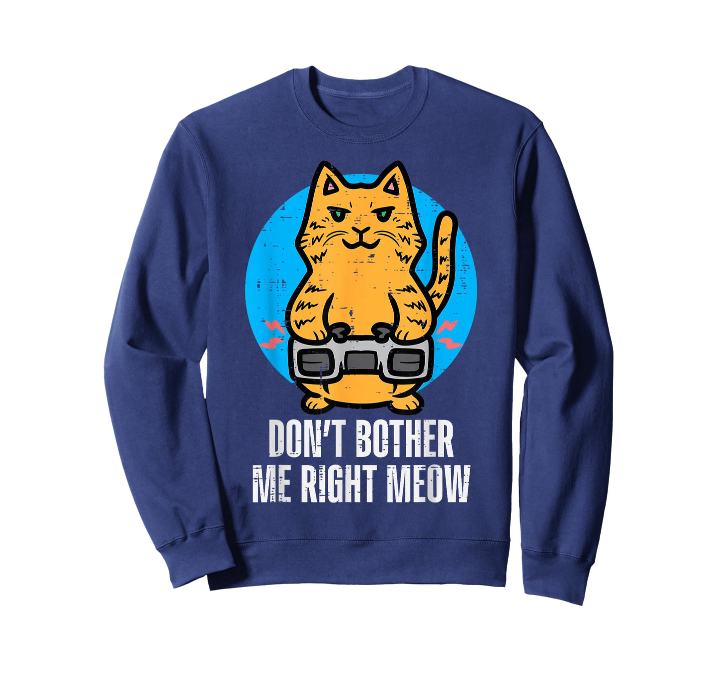 Gamer Cat Dont Bother Me Meow Funny Gaming Men Boys Kids T-Shirt