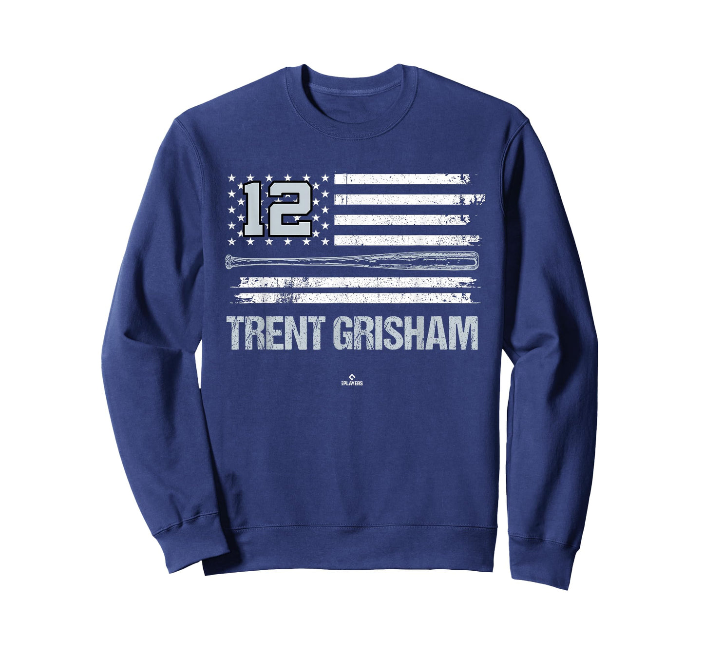 USA Flag Bat Trent Grisham New York Baseball MLBPA T-Shirt