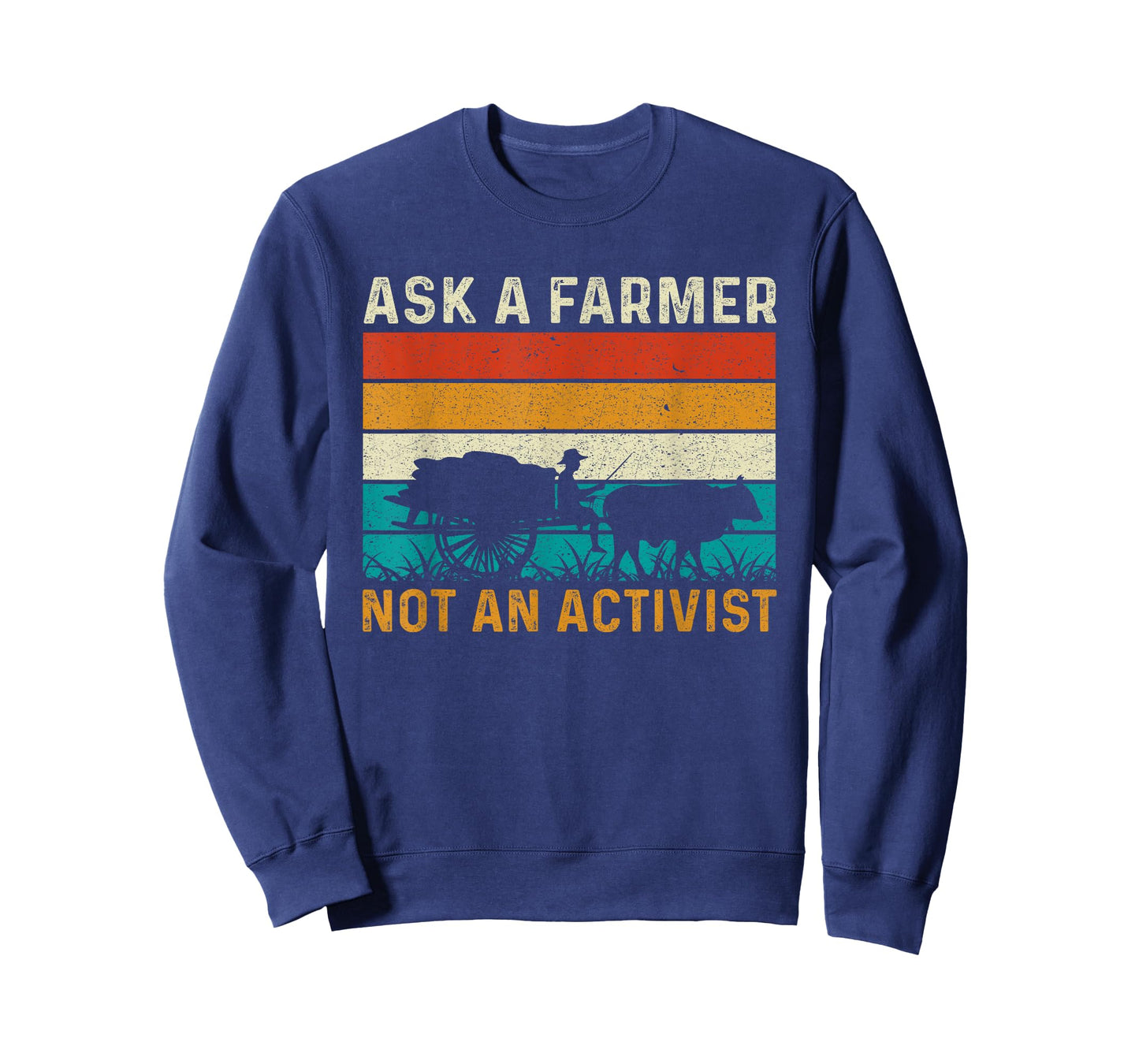 Ask a Farmer Not an Activist Retro Vintage Farmer Farming T-Shirt