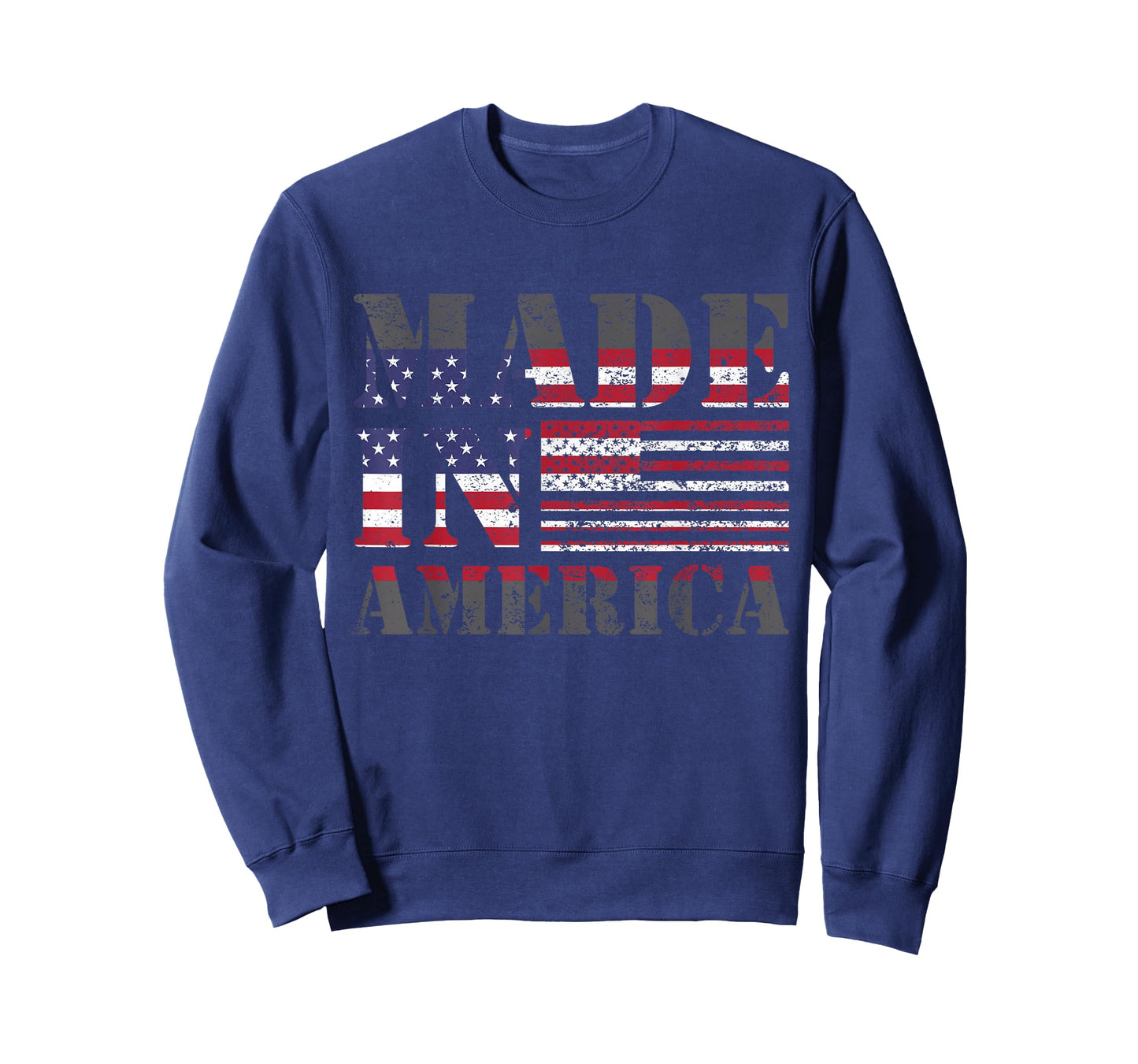Made in America Born and Raised American Flag T-Shirt