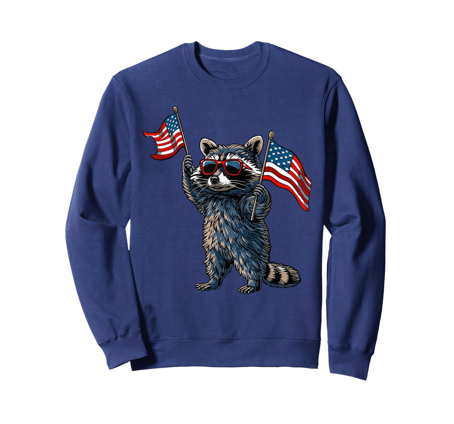 Raccoon Patriotic 4th Of July USA American Flag T-Shirt