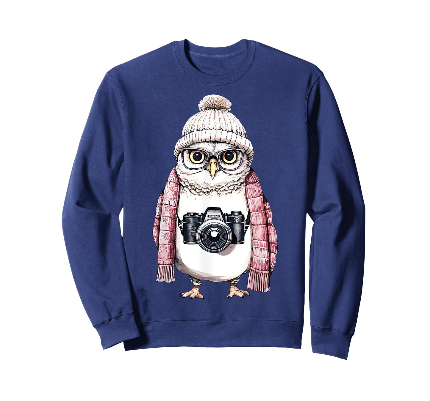 Cute Owl Photography Photographer Camera Men Women T-Shirt