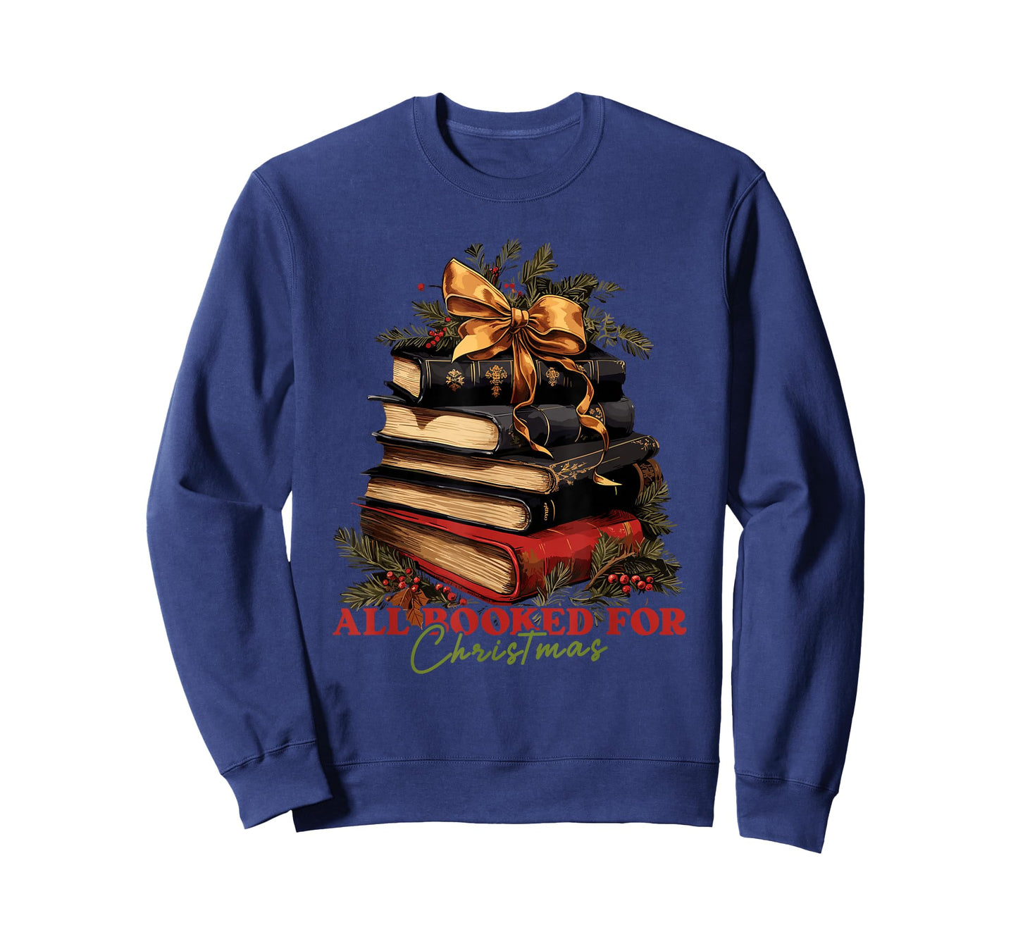 All booked for Christmas, Christmas Book Tree for Teacher T-Shirt