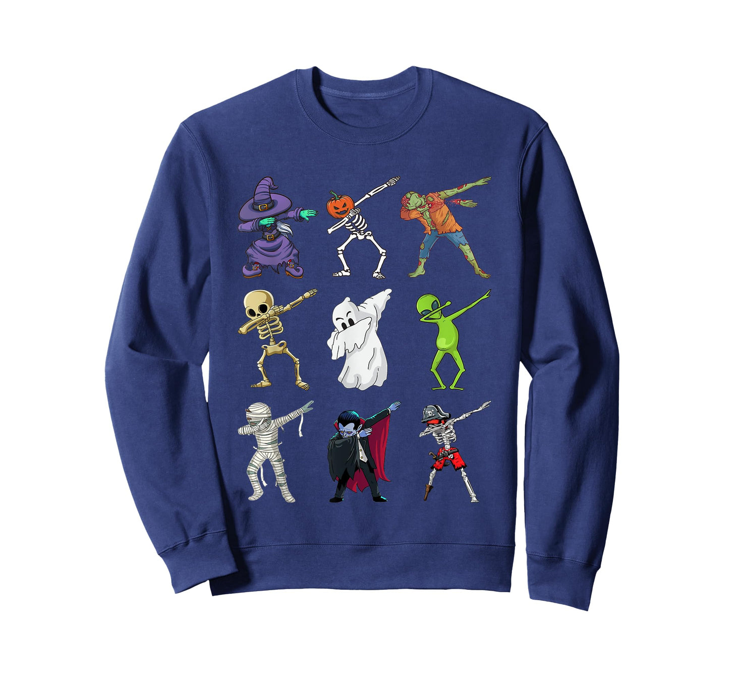 Halloween Dabbing Skeleton Witch Vampire Mummy Zombie Pirate T-Shirt