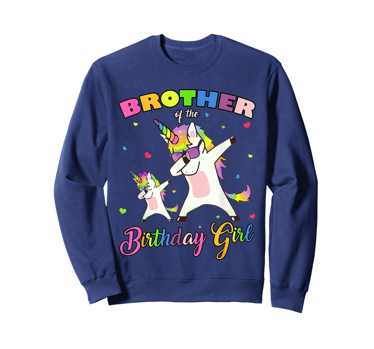 Brother of the Birthday Girl Unicorn Birthday Princess Dab T-Shirt