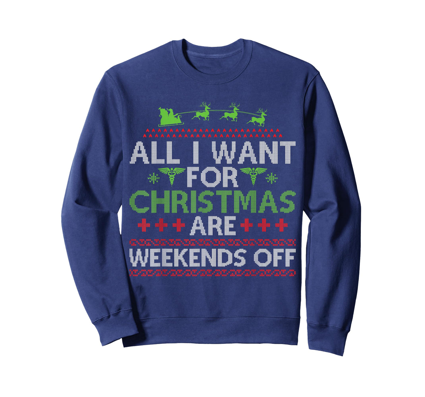 Christmas Santa Nurse Ugly Christmas Sweater T-Shirt