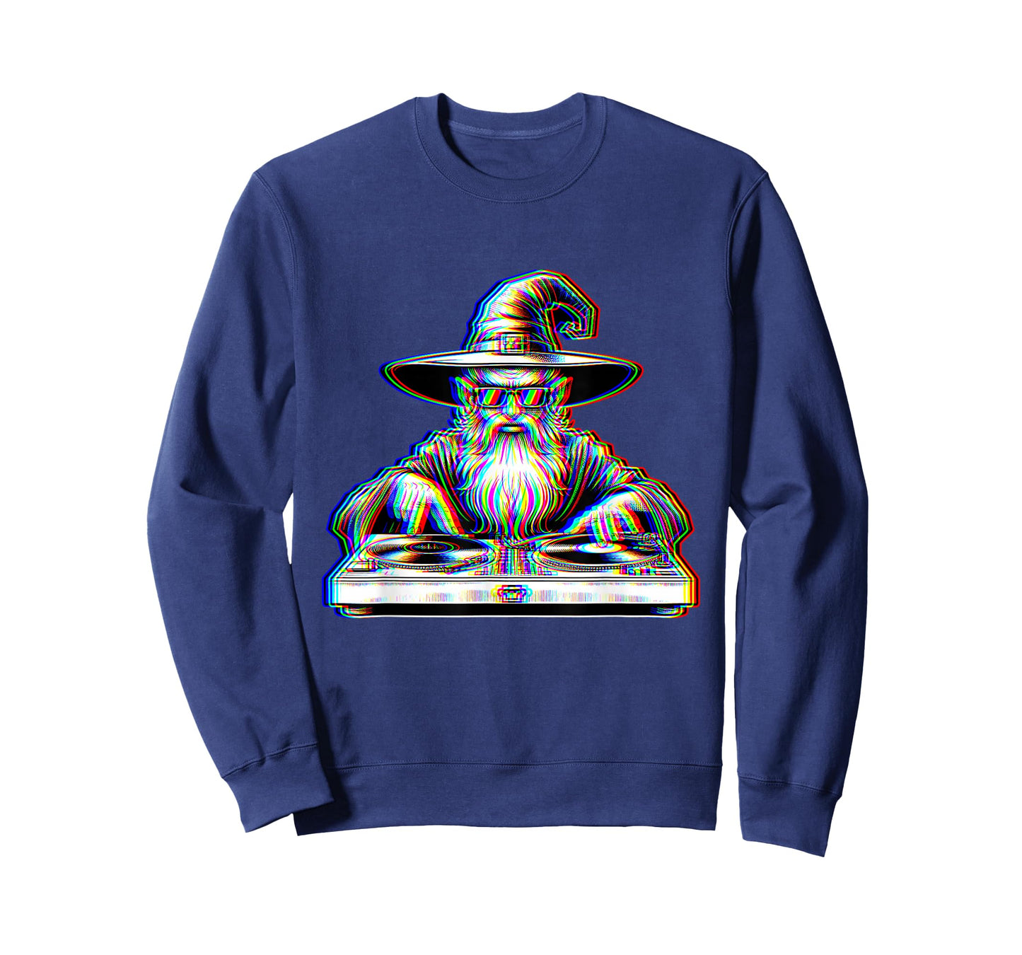 Trippy Wizard Dj Rave Festival Optical Illusion EDM Music T-Shirt