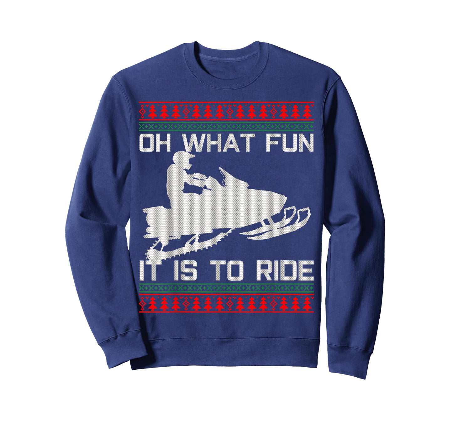 Snowmobile Ugly Christmas Christmas Funny Gift T-Shirt