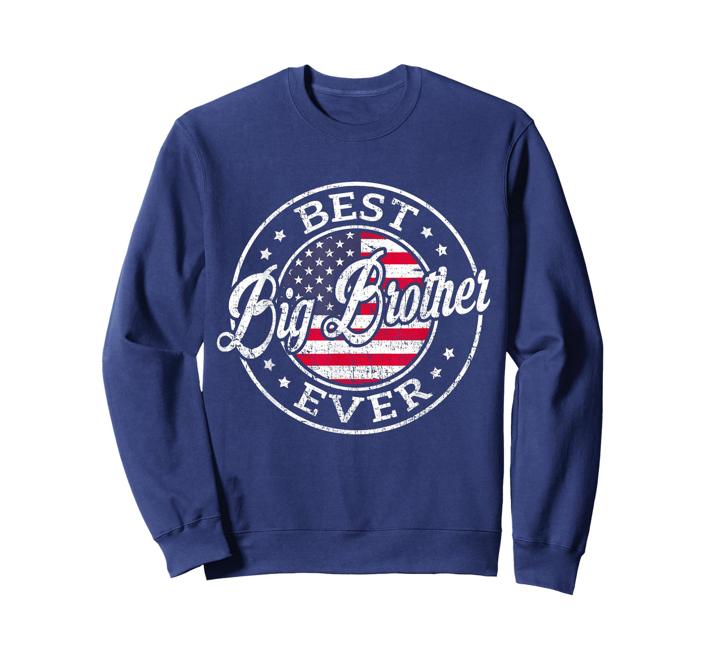Best Big Brother Ever USA Flag Family Matching T-Shirt