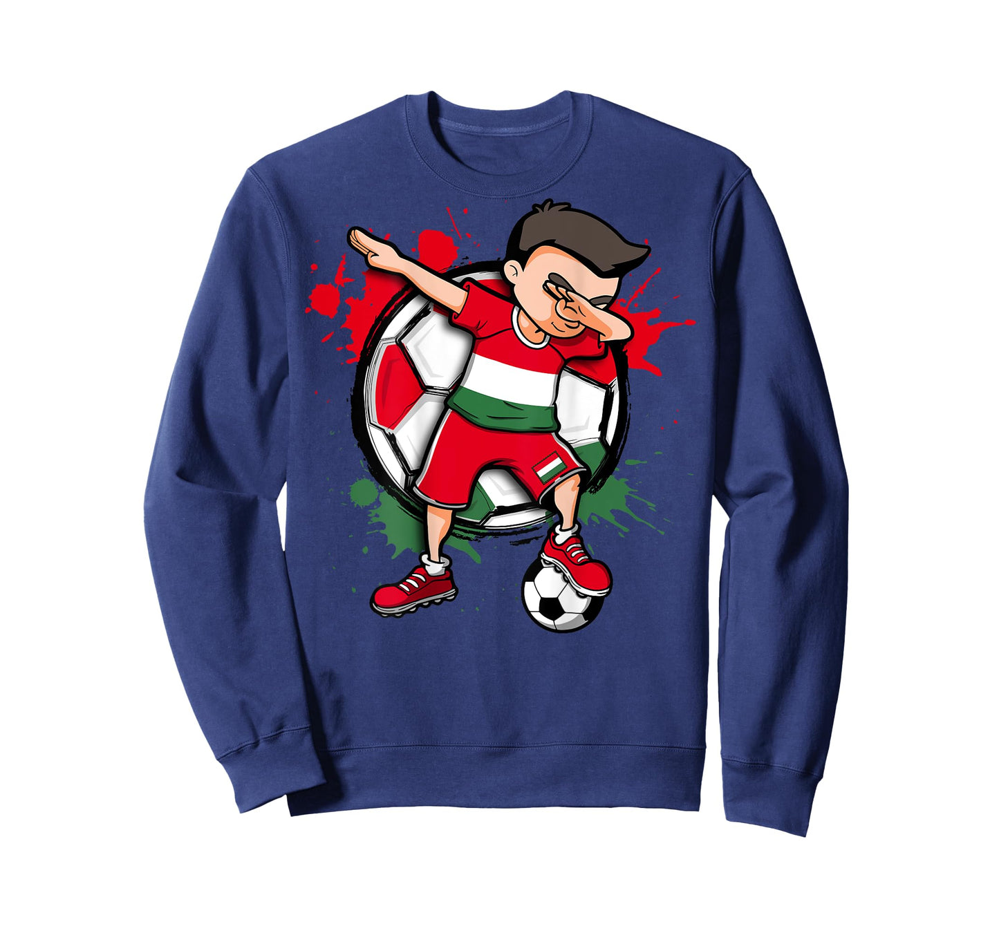 Dabbing Soccer Boy Hungary Football Fans Jersey Flag Sport T-Shirt