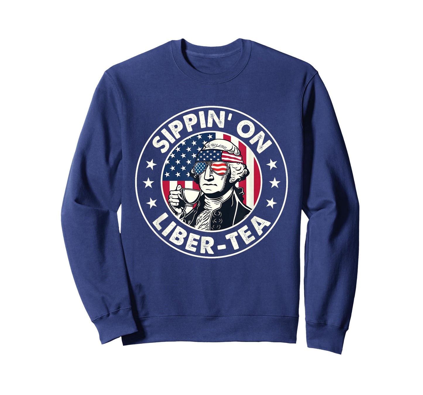 Sippin' On Liber-Tea - USA American Flag 4th Of July Fourth T-Shirt