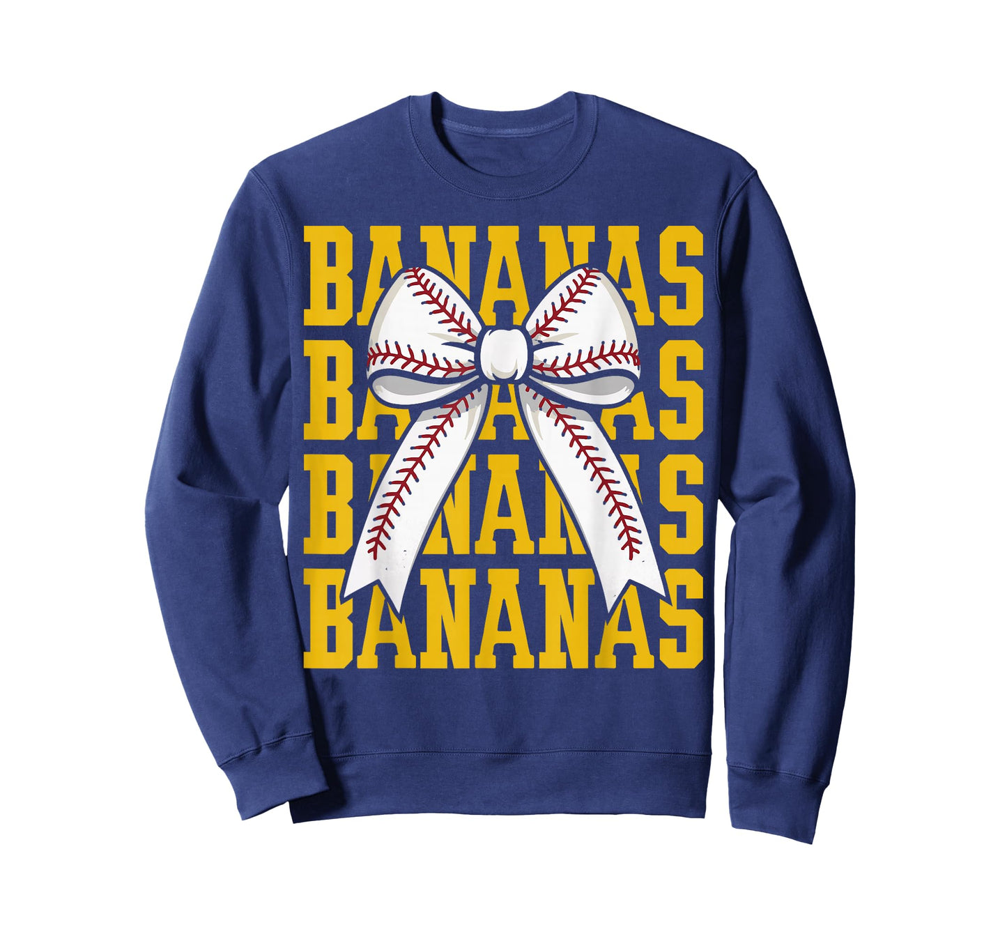 Retro Bananas Last Name Coquette Bow Women Girls Kids T-Shirt