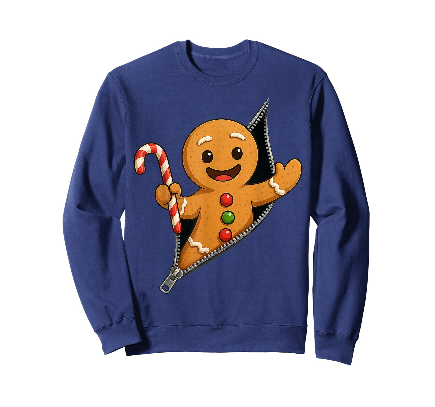 Christmas Gingerbread Man Cookie Candy Cane Xmas Pajamas T-Shirt