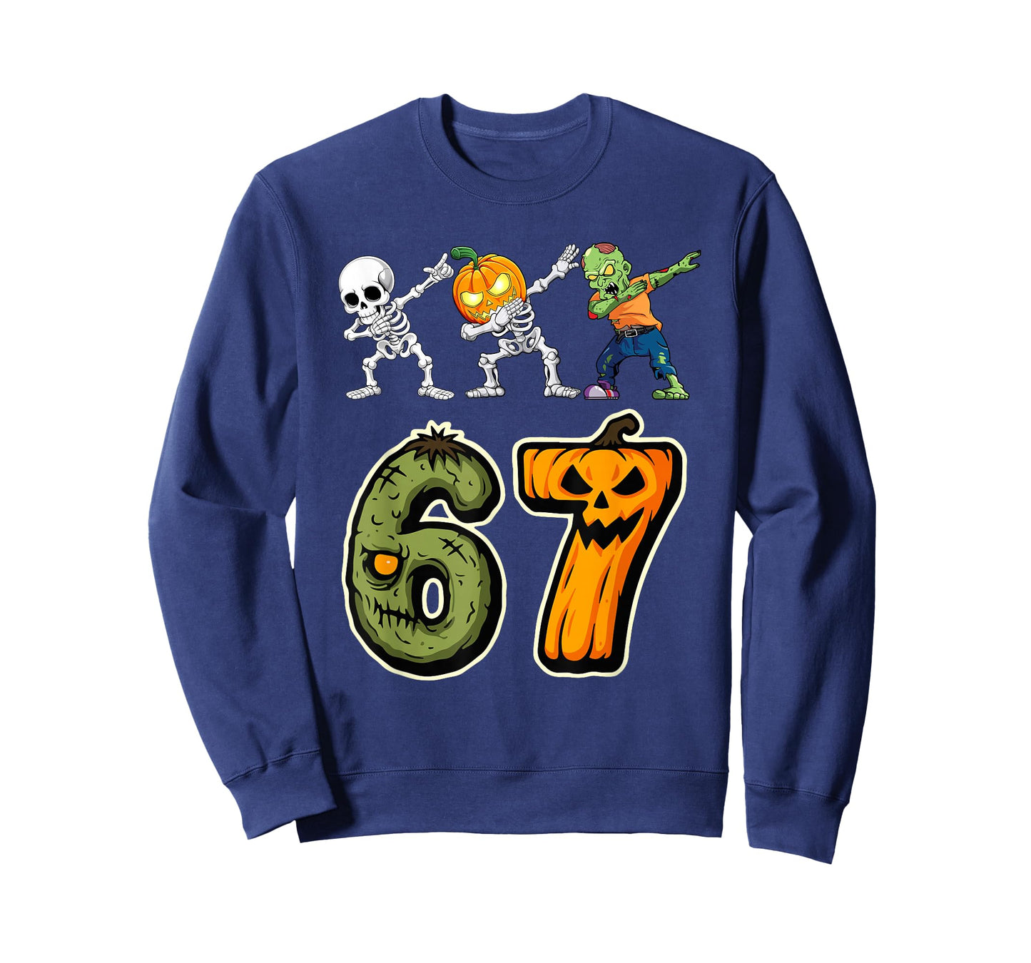 Dabbing Halloween Boys Six Seven 67 Meme Funny Kids Costume T-Shirt