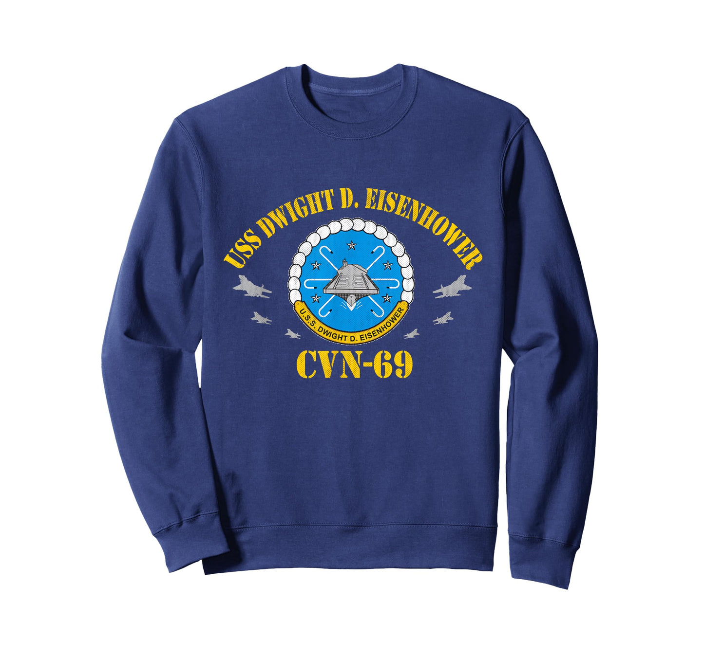USS Dwight D. Eisenhower CVN-69 Aircraft Carrier Veteran T-Shirt