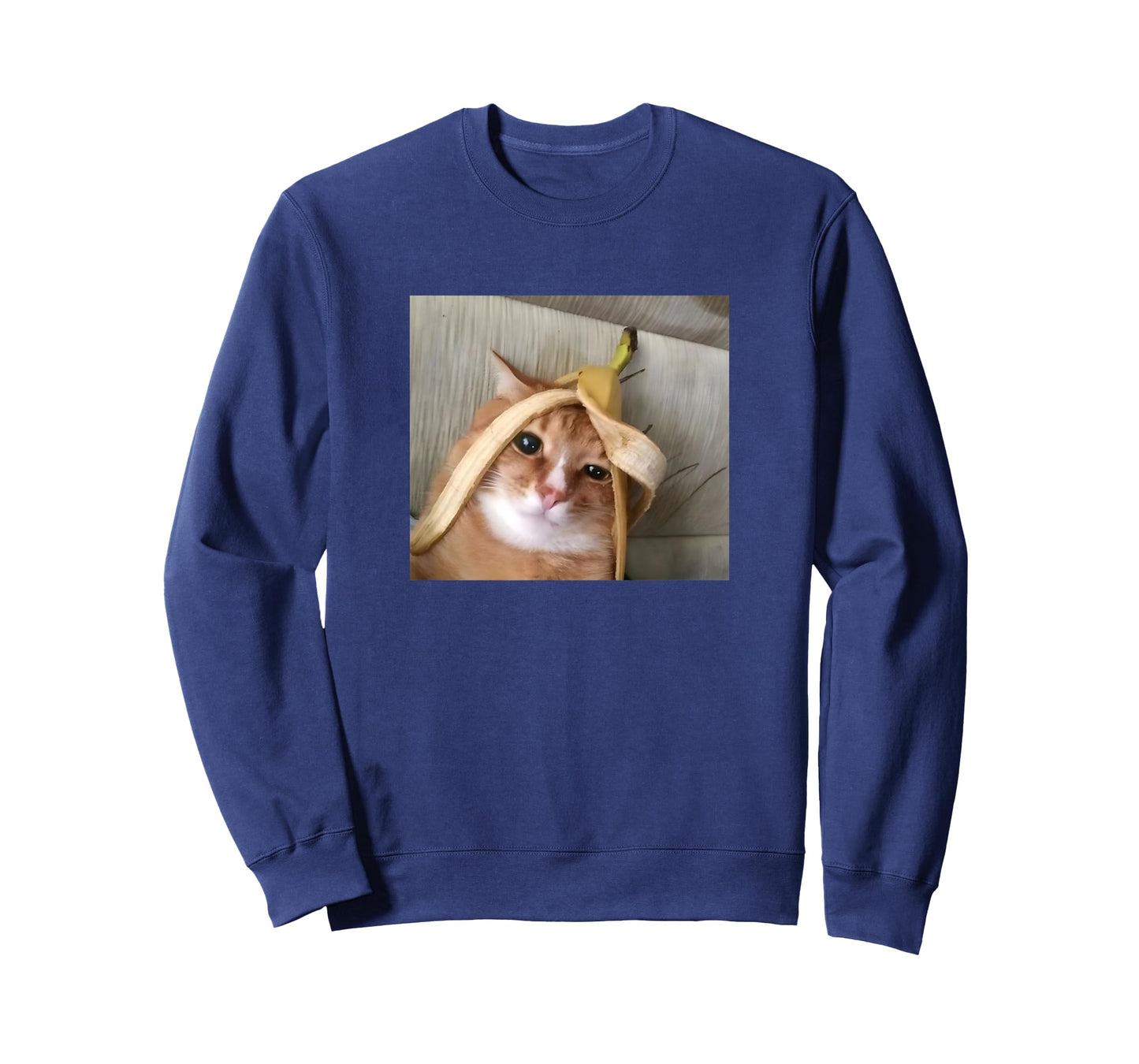 Funny Cat Banana Head Bored Kitten Meme T-Shirt