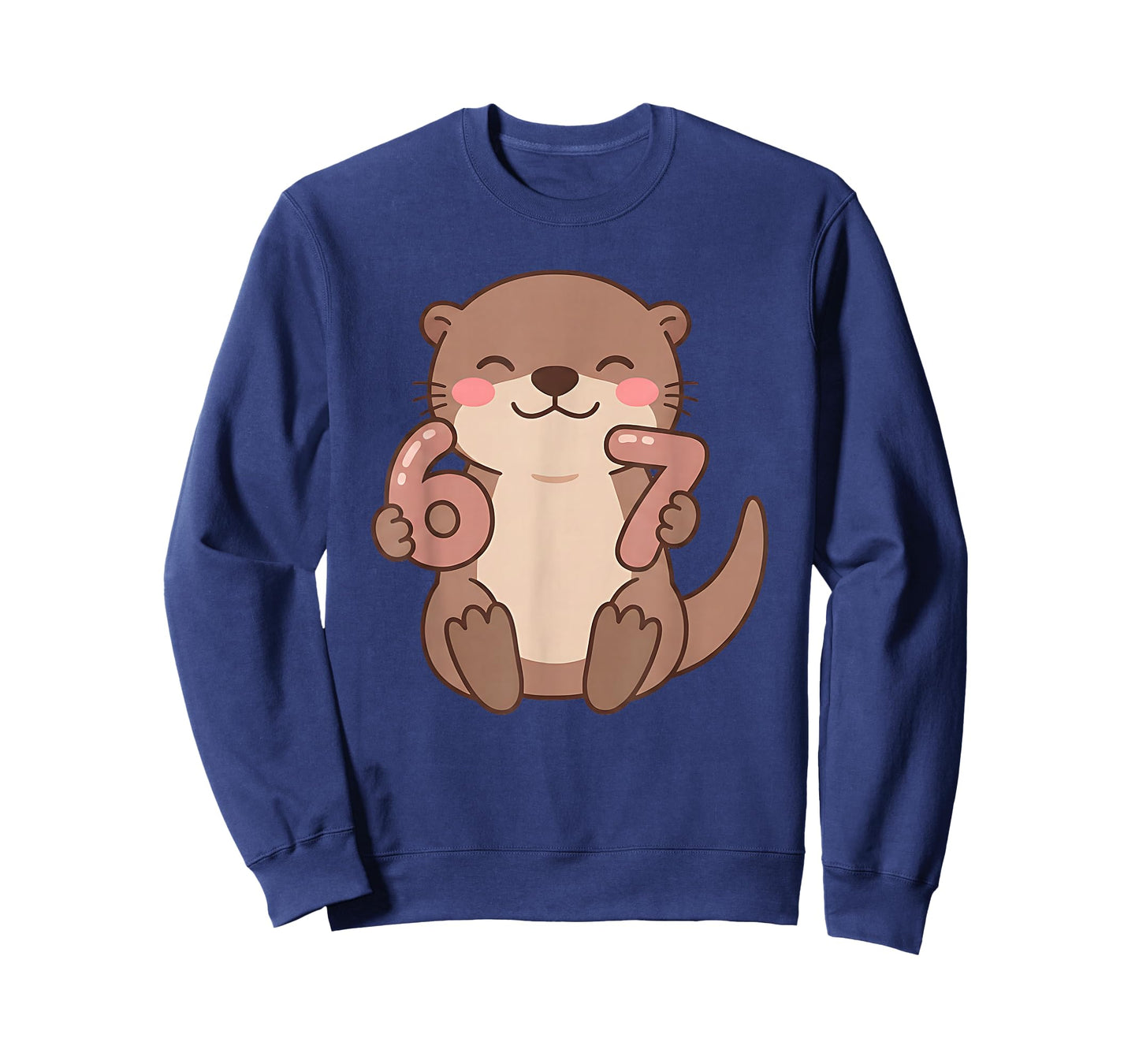 67 Meme Baby Otter 6 7 Funny Six Seven 6-7 Gen Alpha Slang T-Shirt