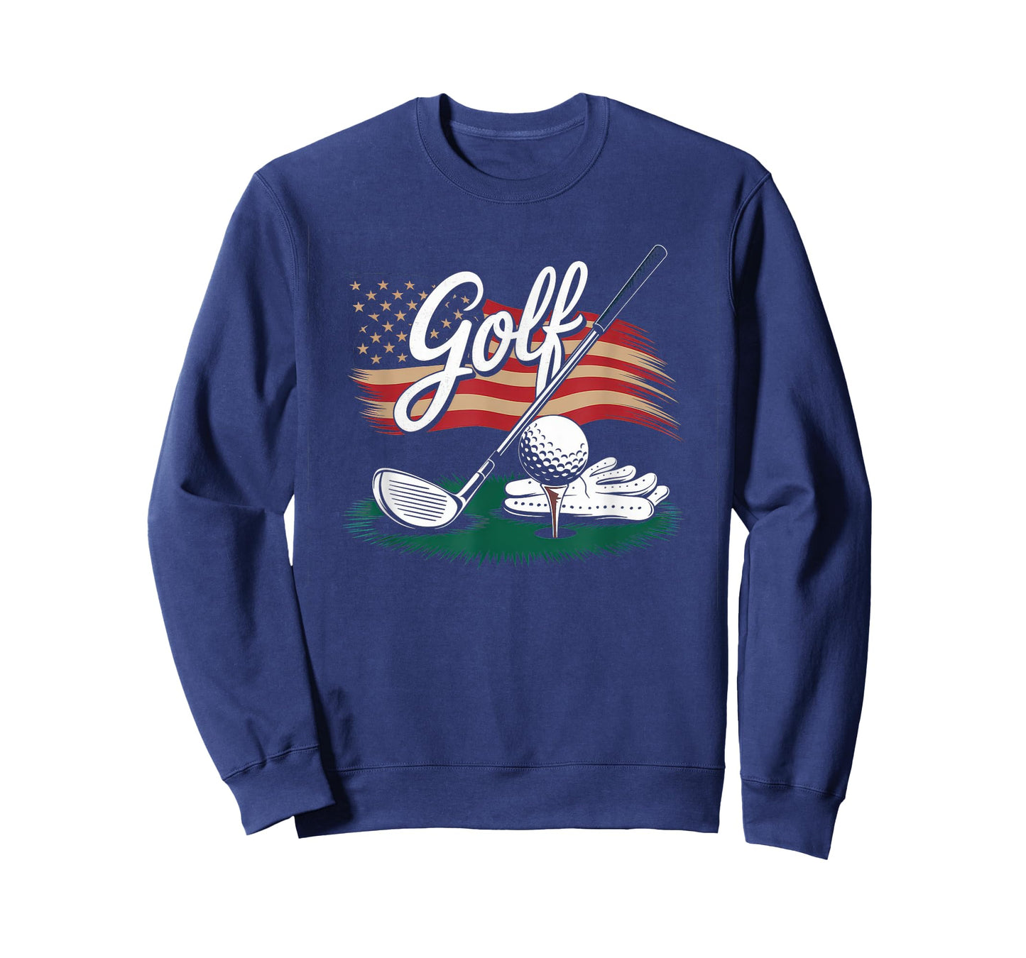 American Flag Golf Tshirt Men Women Golf Club Golfer Golfing T-Shirt