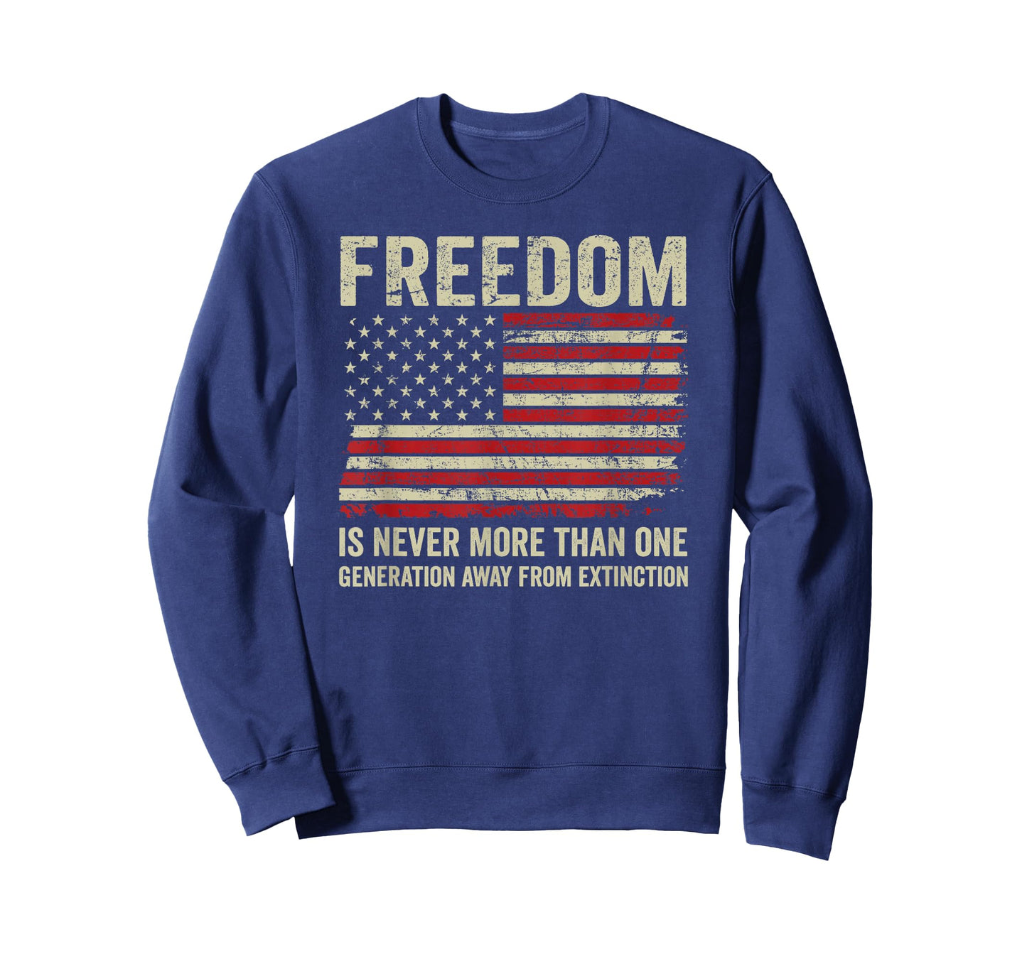 Freedom Extinction - Patriotic American Rights USA Flag T-Shirt