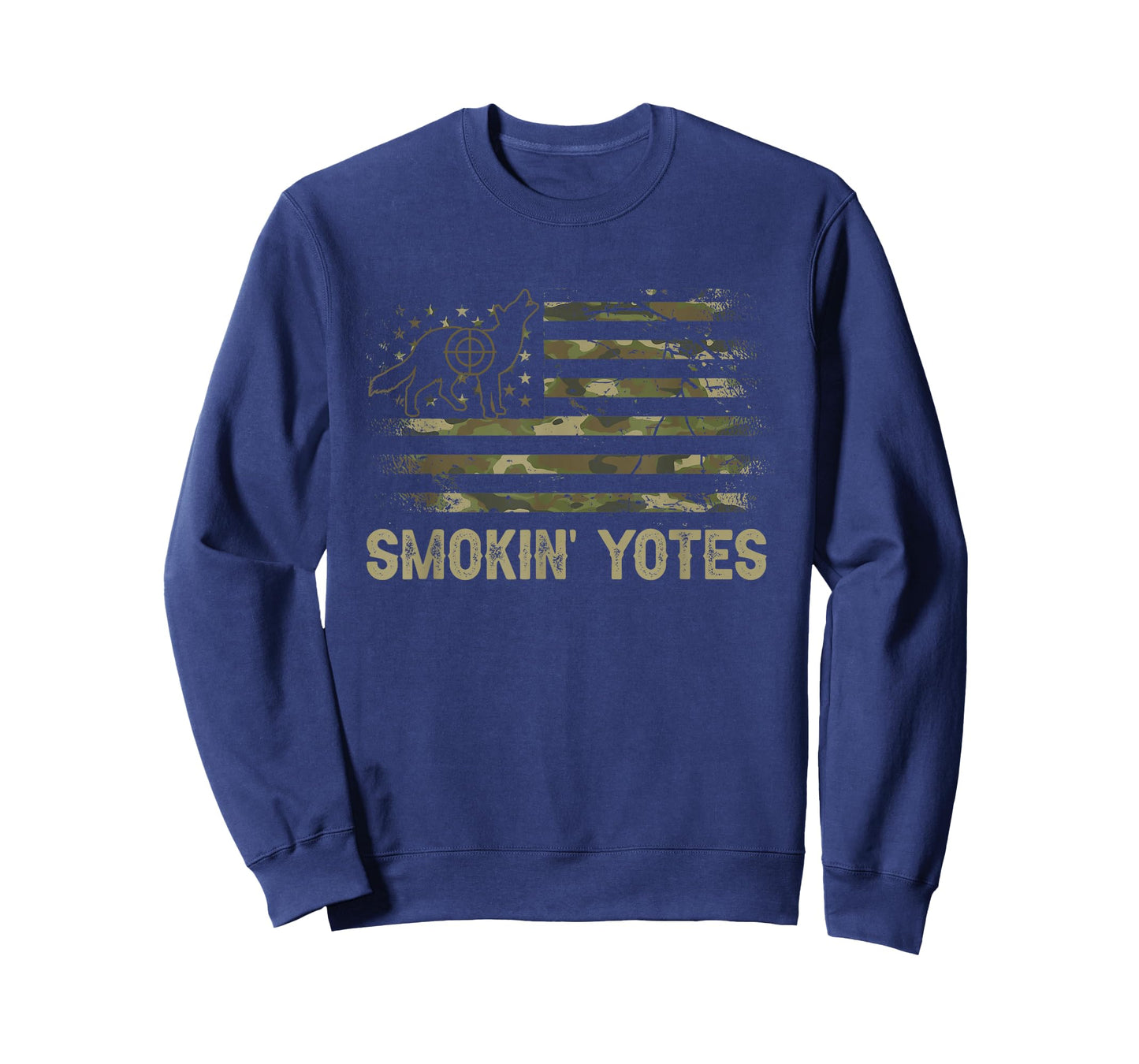Coyote Hunting Patriotic American Flag Yote Hunter Coyote T-Shirt