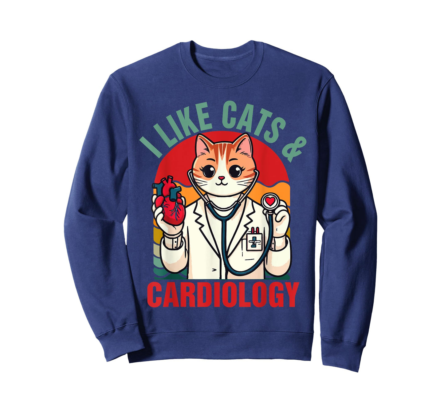 CVICU Cardiac Cardiologist Cat Mom I Like Cats & Cardiology T-Shirt for Men Women