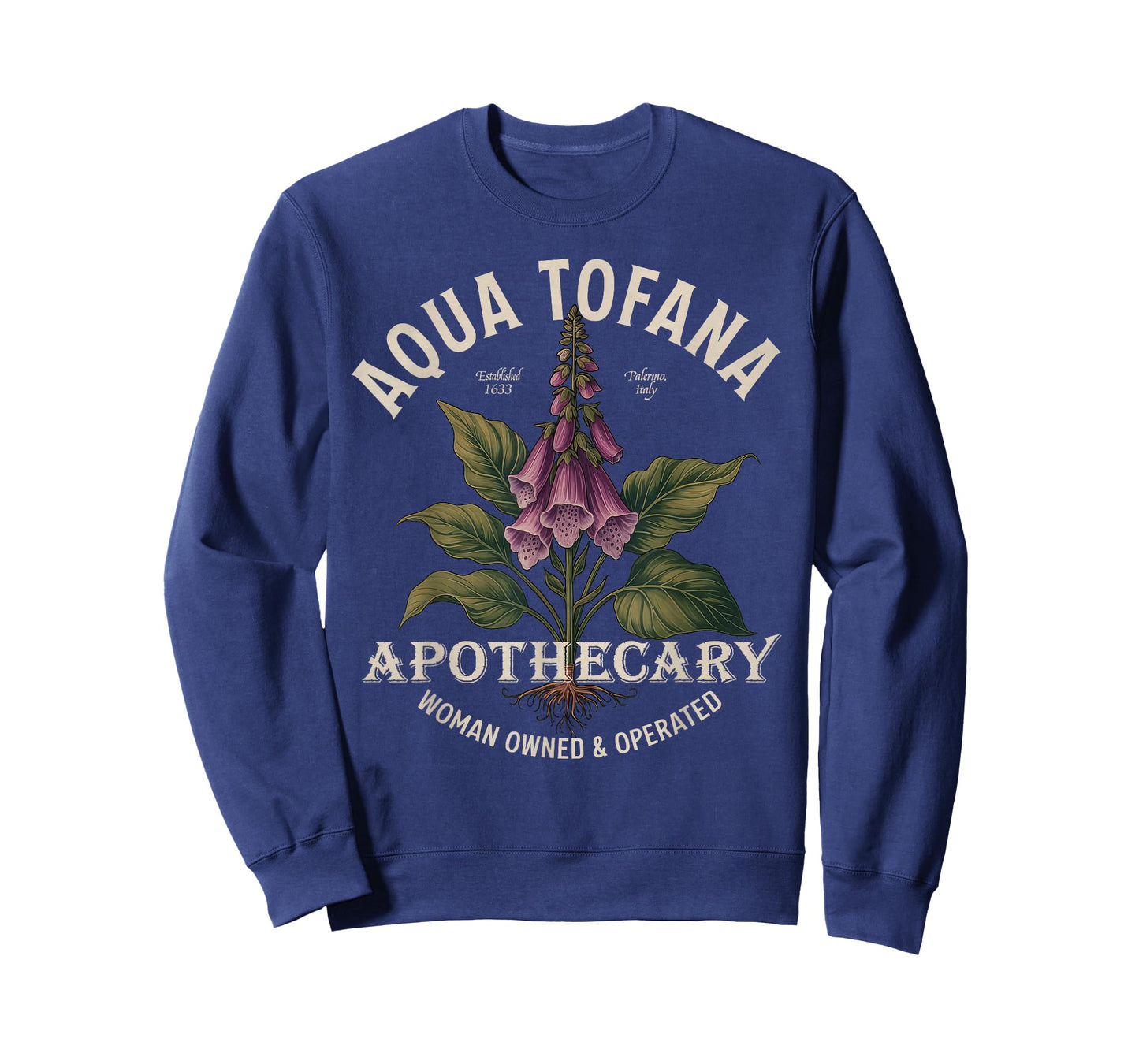 Aqua Tofana Funny Feminist Apothecary Vintage Design T-Shirt
